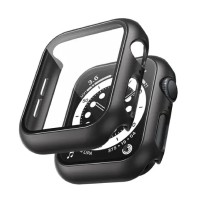      Apple iWatch Series 10 42mm - Silicone Case WITH TEMPERED GLASS